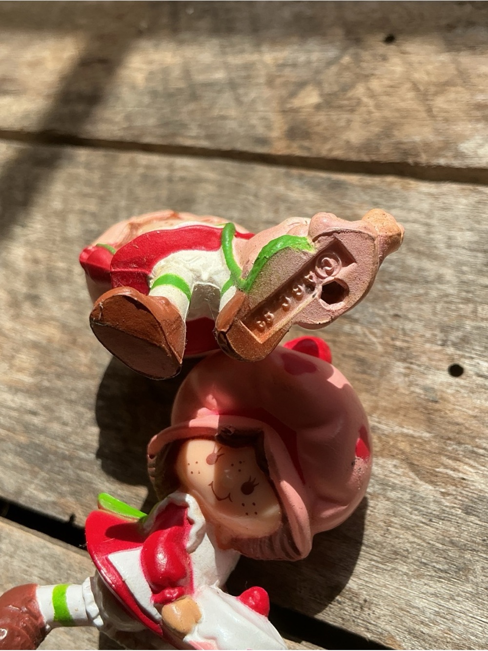 1983 Strawberry Shortcake Style Toy Figurines w cat/cake Set of 2 vintage toys - Picture 5 of 7
